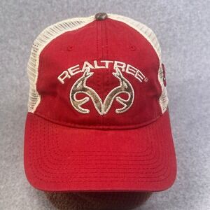 Realtree Outfitters #3 NASCAR Red Trucker Hat US Flag Mesh Snapback Adjustable
